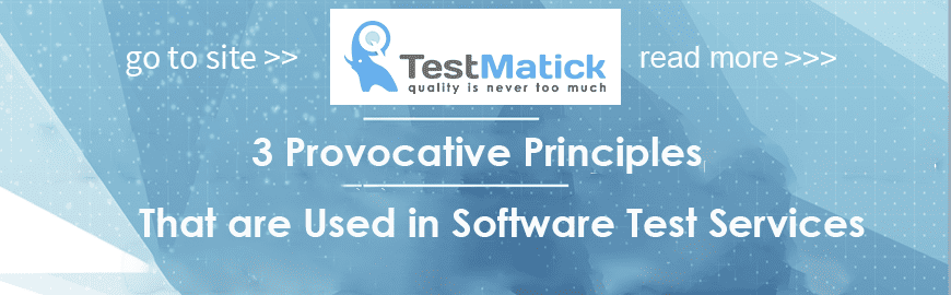 3 Provocative Principles That are Used in Software Test Services