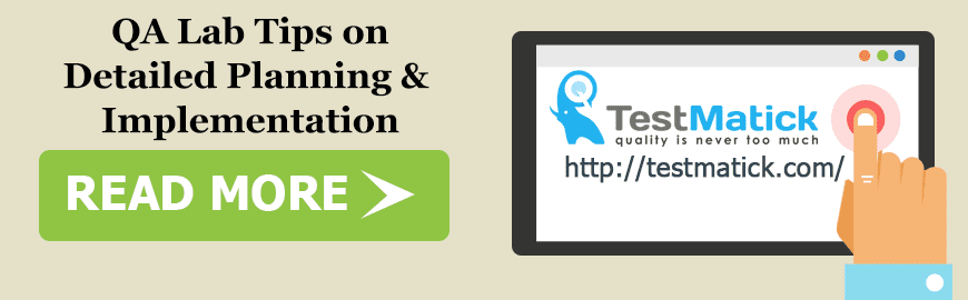 QA Lab Tips on  Detailed Planning &  Implementation