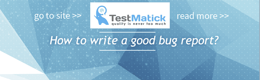 How to write a good bug report?