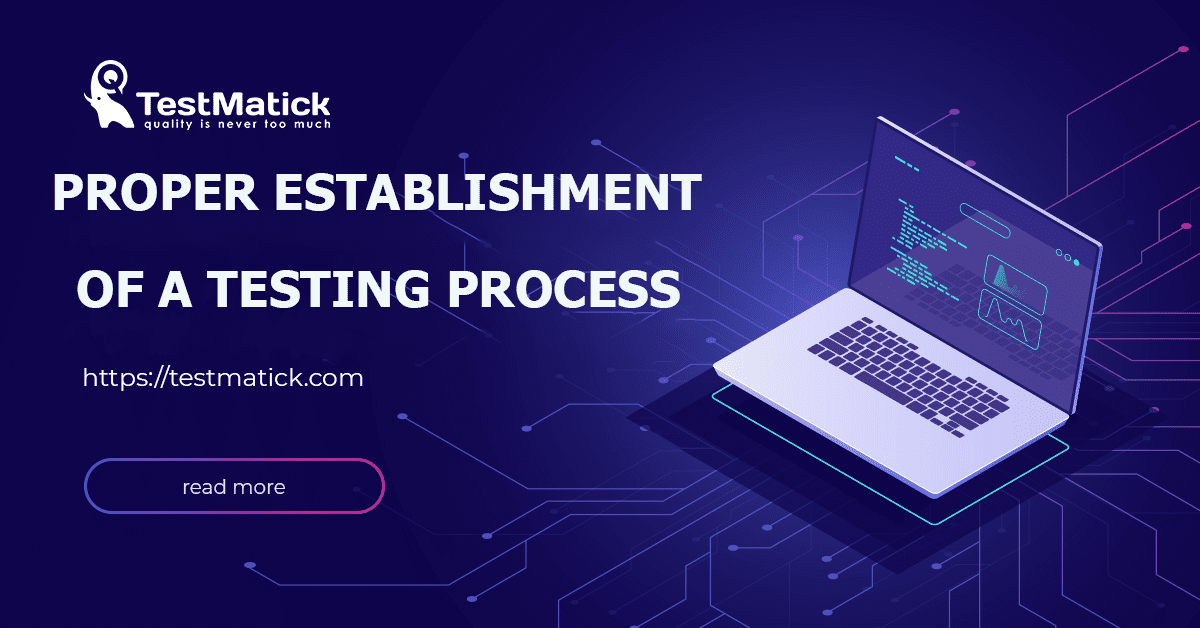 Proper Establishment of a Testing Process