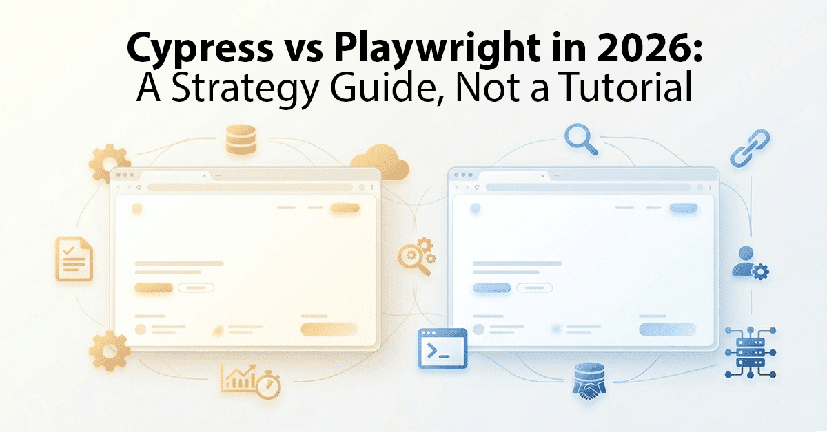 Cypress vs Playwright in 2026- A Strategy Guide, Not a Tutorial Cypress vs Playwright in 2026- A Strategy Guide, Not a Tutorial